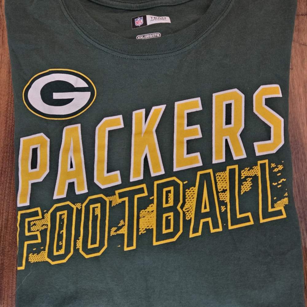 NFL Green Bay Packers Green and Yellow Short Sleeve Tee
